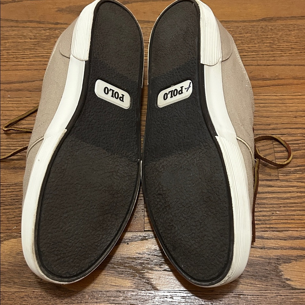 Polo by Ralph Lauren Shoes Men’s 12 Tan Boat Sneakers Yacht Beach Resort - Picture 5 of 12